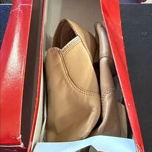 Capezio Kids Tan Slip-On Loafers